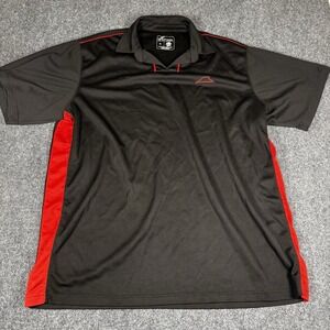 Pizza Hut Employee Polo XL‎ Shirt Unisex Black with Red Trim & Logo Short Sleeve